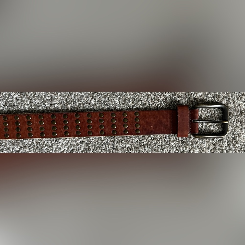 Fossil Brown Leather Belt 44” Length